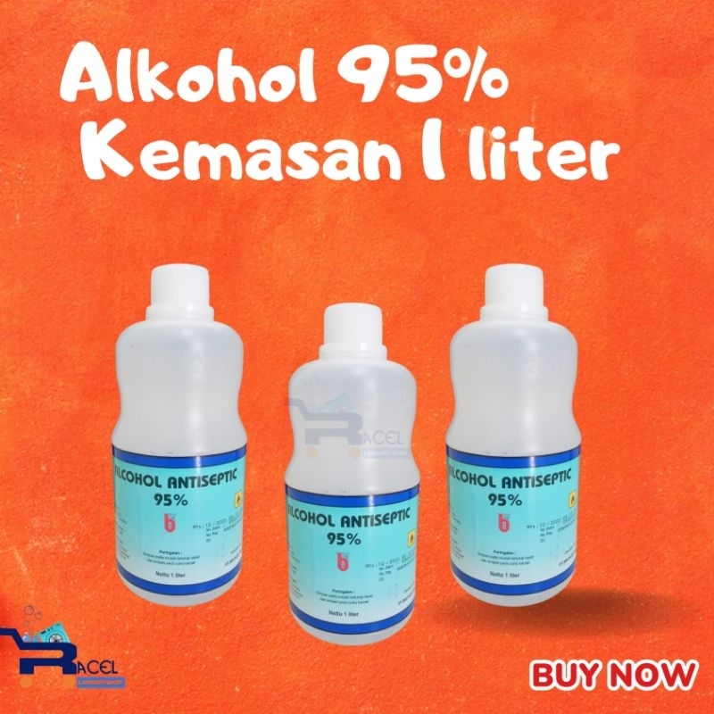 [Termurah] Alkohol 95%1 Liter Alkohol 95% Alkohol 1 Liter