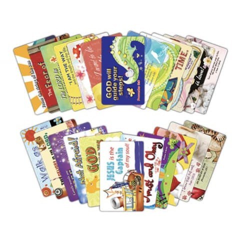 Kartu Ayat Anak isi 24pcs Kartu ayat Firman alkitab Pembatas Alkitab dan Buku Ayat ayat Emas Kata ka
