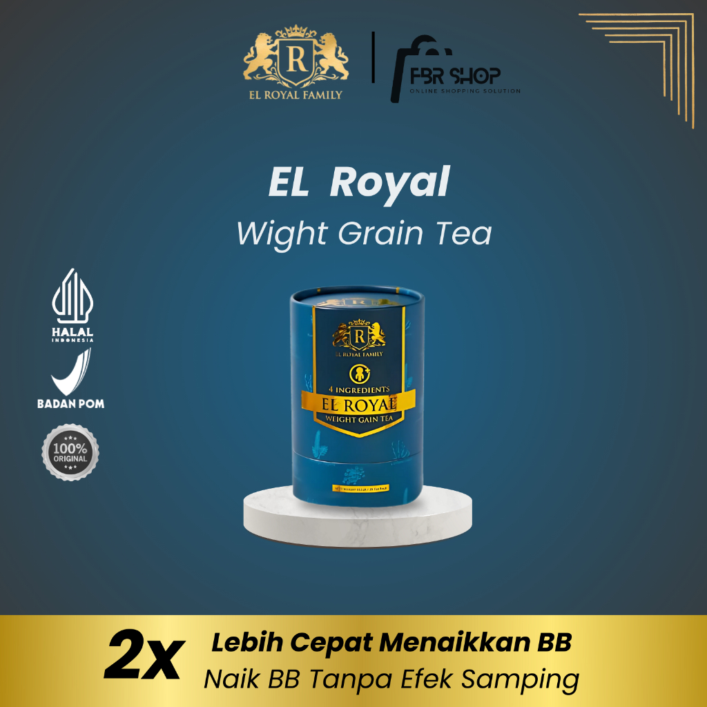 

EL ROYAL Weight Grain Tea - Teh Penggemuk - 2x Lebih Cepat Menaikkan Berat Badan