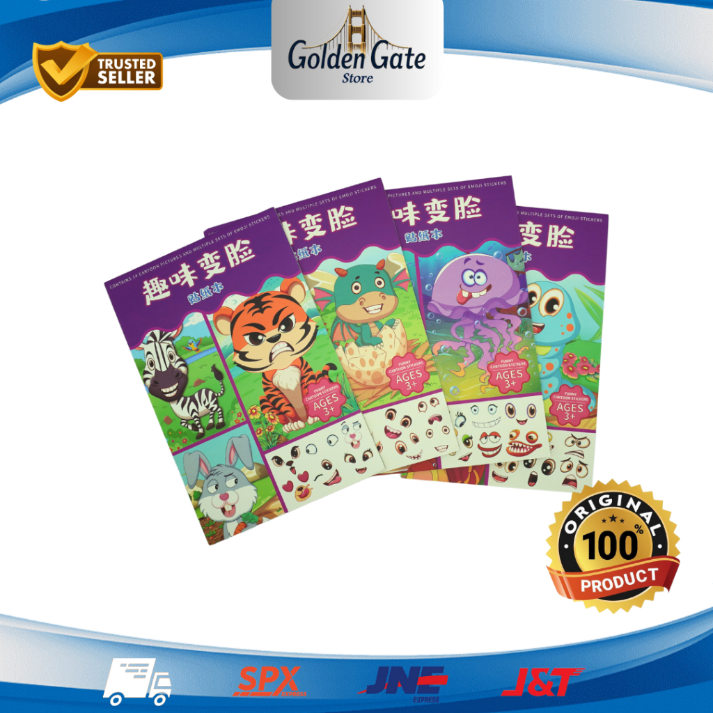 

Buku Stiker Anak || Stiker Satwa Liar 3016 Activity Book Stickerbook Mainan Edukasi Anak