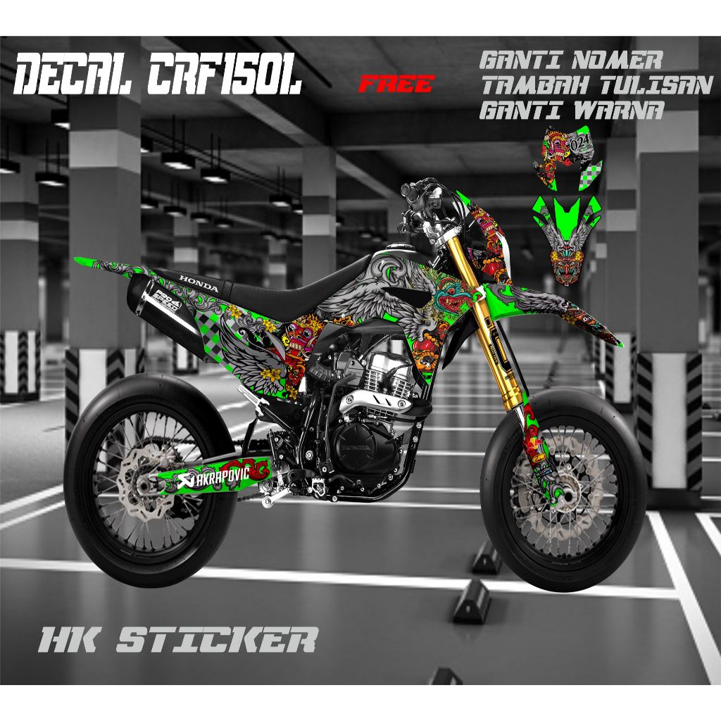 decal full body crf motif barong sticker variasi motor