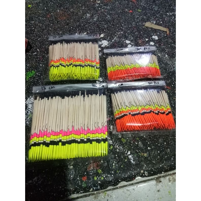 pelampung jarum Batik panjang 6cm, 8cm 10cm