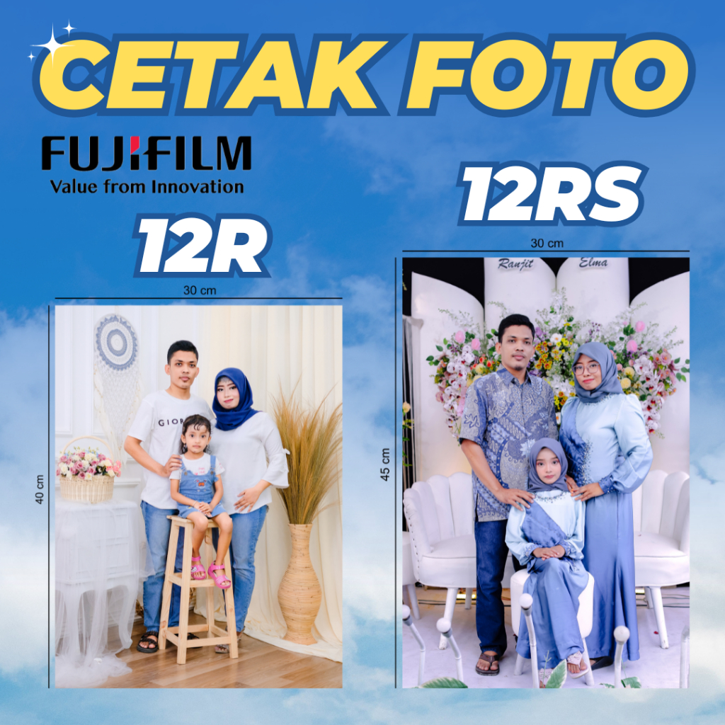 Cetak Foto MURAH Ukuran 12R 12RS DOFF Fujifilm