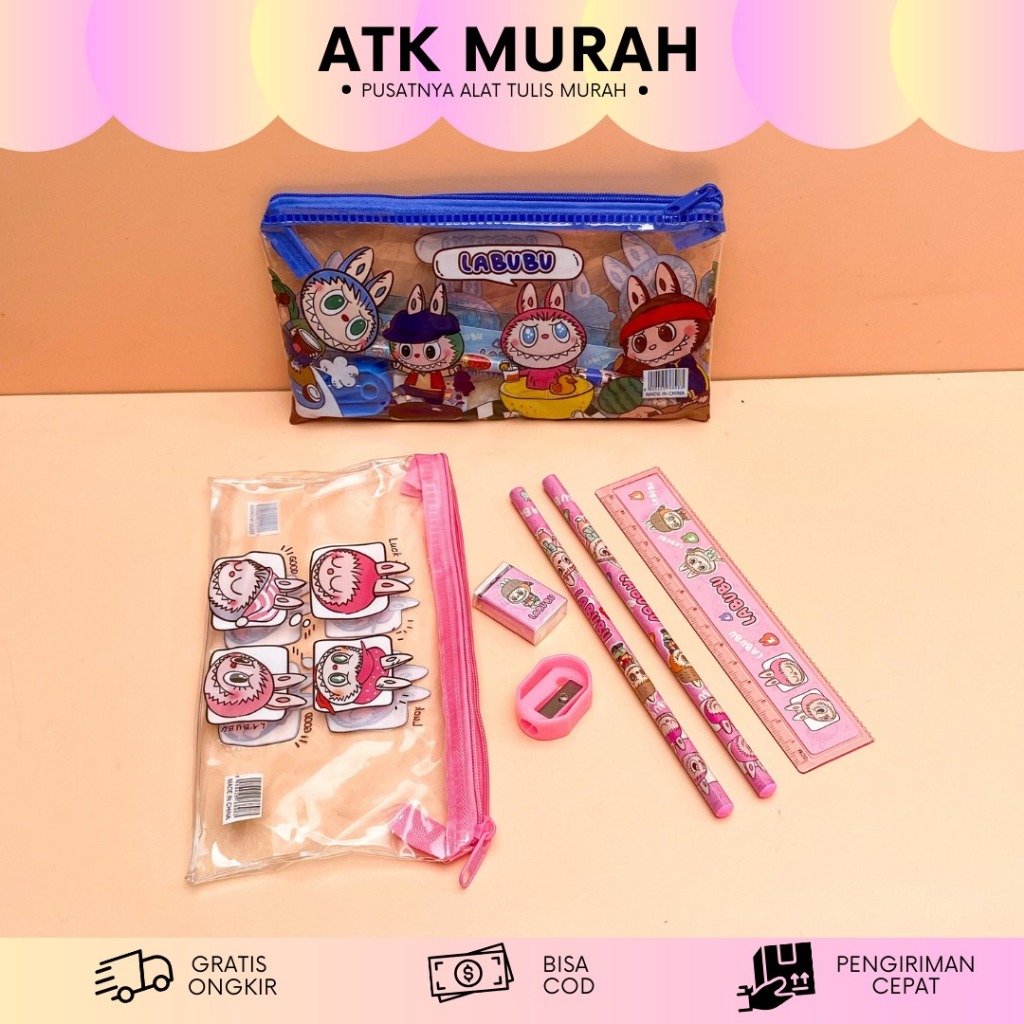 

POUCH SET ALAT TULIS LABUBU SAT-1496 PAKET ALAT TULIS SEKOLAH LUCU MURAH TERJANGKAU