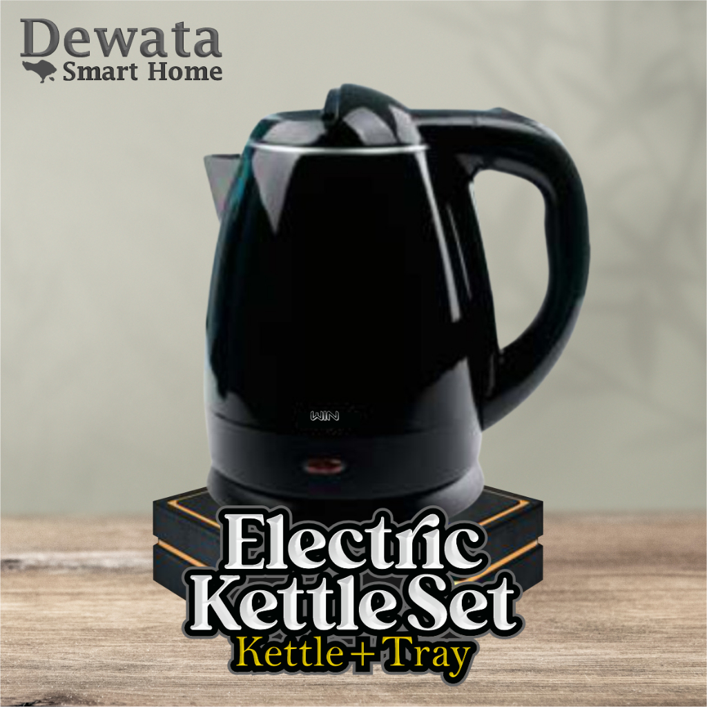 KETTLE SET - Teko Listrik Hotel/Villa Include Tray