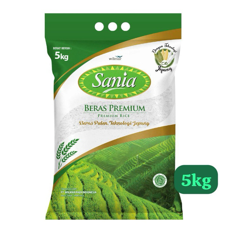 

Beras Sania 5kg x 5 pcs termurah