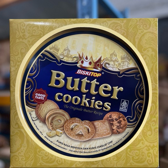 

BISKITOP Butter Cookies Kemasan Tins 700 gr