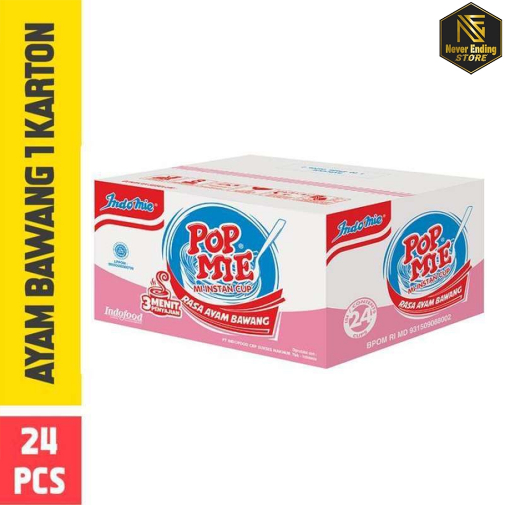 

Pop Mie Kuah Rasa Ayam Bawang 75gram 1 Karton Isi 24pcs