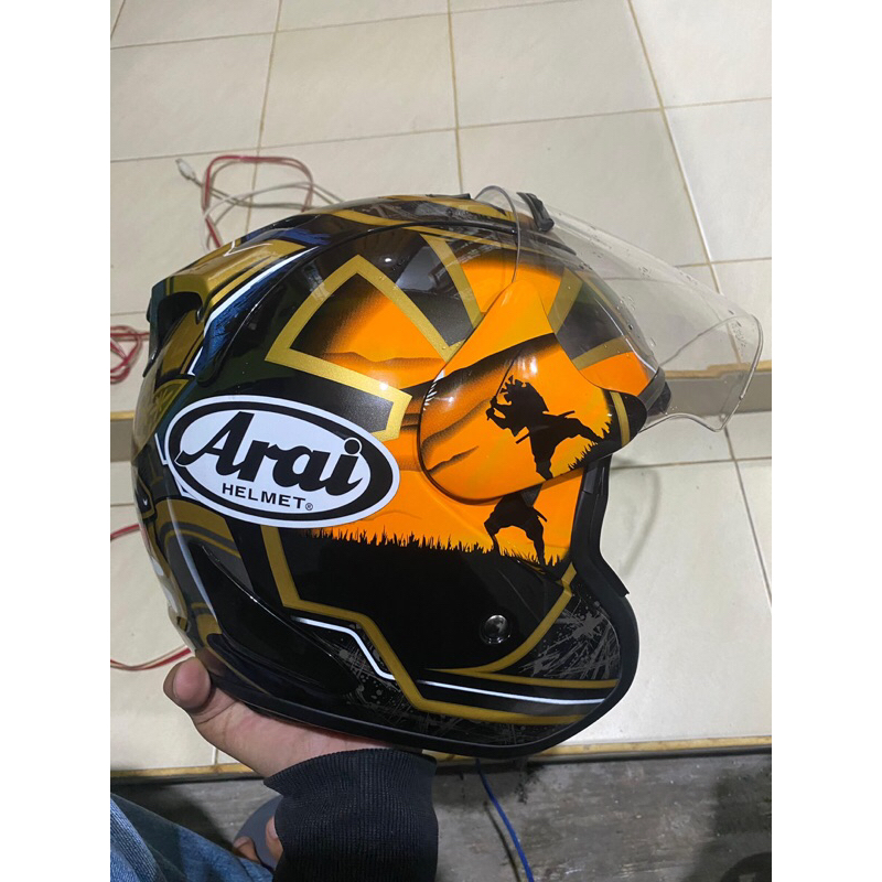 Helm Tsr Ram 4 Motif Samurai Size L Replika Arai