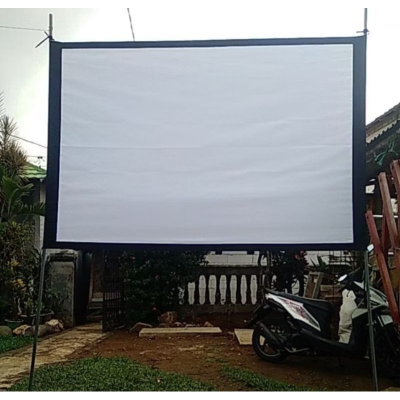 Kain Layar Tancep Proyektor Ukuran Besar
