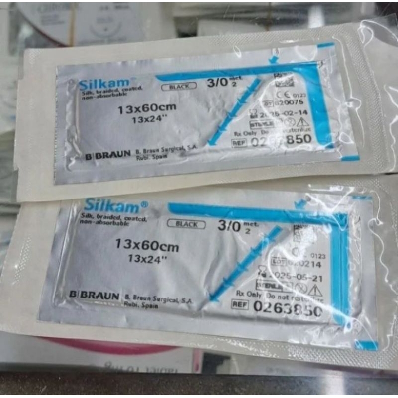 Silkam B Braun 3/0 per pcs