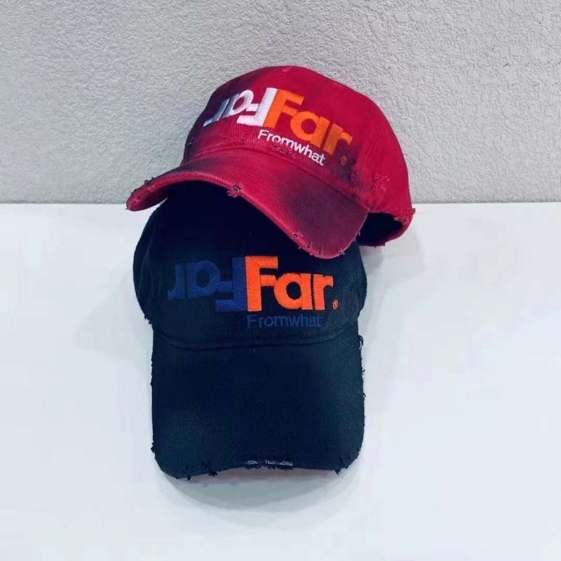 topi sobek denim baseball far caps bisbol pria wanita