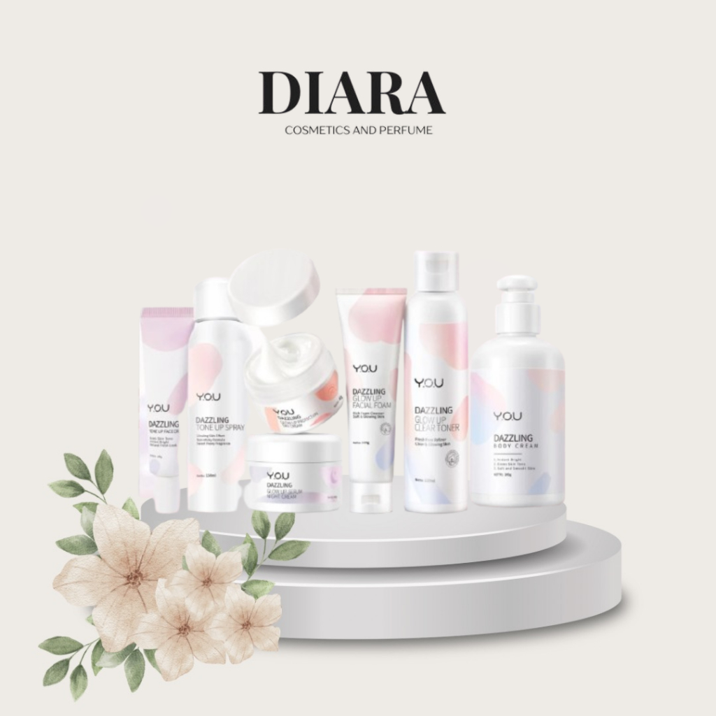 Diaracosmetics - YOU Dazzling Glow Up Facial Foam - Toner - Day Cream - Night Cream - Body Cream - S