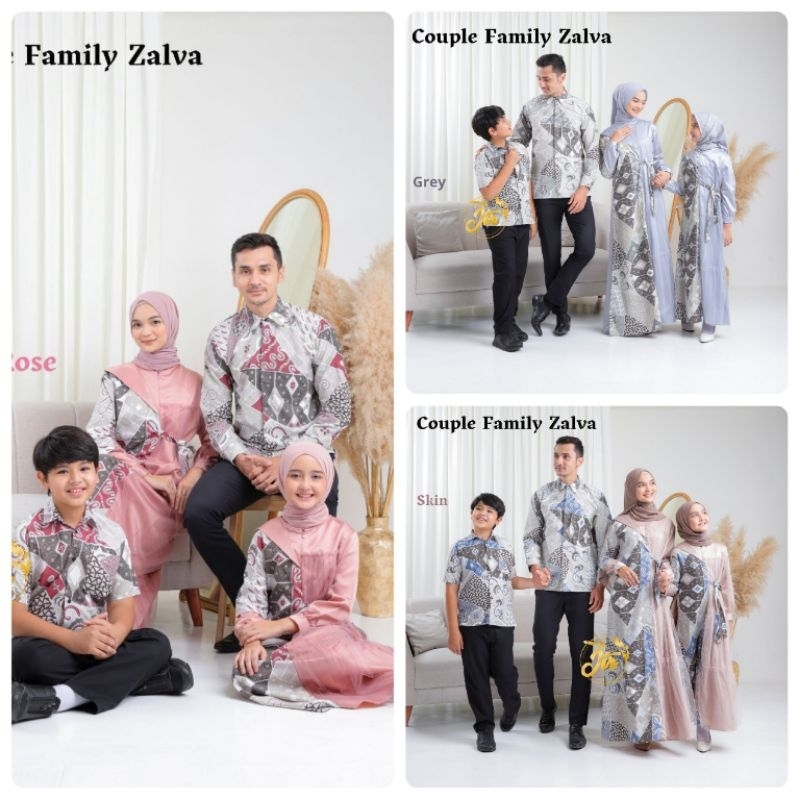 Couple Family Batik kombinasi, sarimbit batik, stelan seragam keluarga