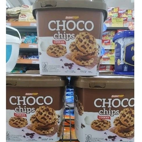 

Biskitop Cookies Choco chips 320gr / kue coklat