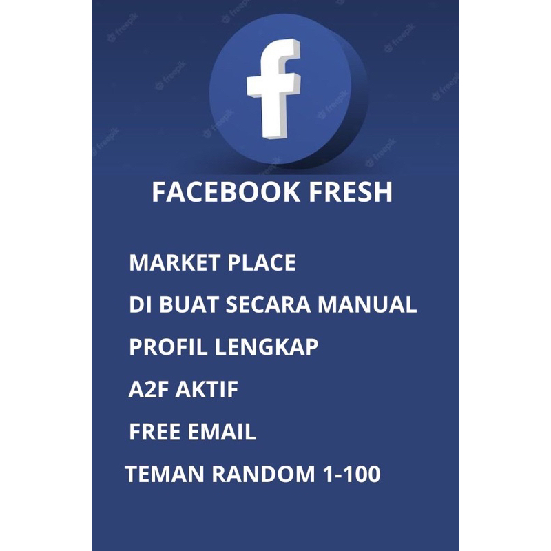 akun facebook a2f on order 100 free 5 akun