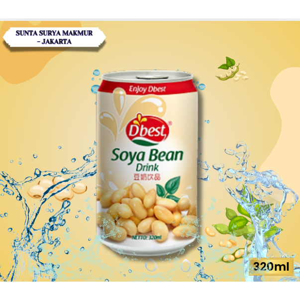 

Minuman Kaleng D'Best Soya Bean 320Ml