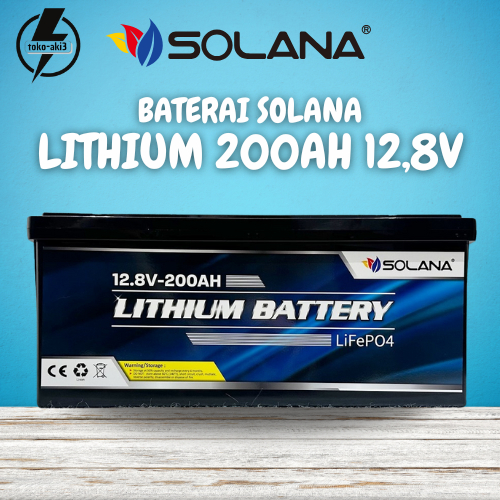SOLANA BATTERY LITHIUM 200AH 12.8V - AKI LITHIUM SOLANA ORIGINAL 200AH 12.8V