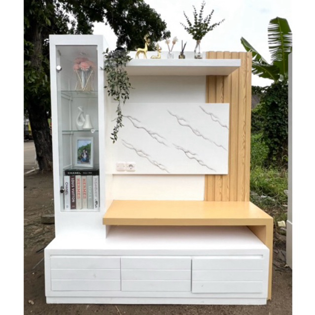 Backdrop TV Aesthetik/ Backdrop TV Led minimalis modern