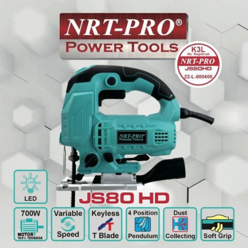 NRT PRO jigsaw JS80HD JS 80 HD LED+Speed mesin jigsaw JS 80HD