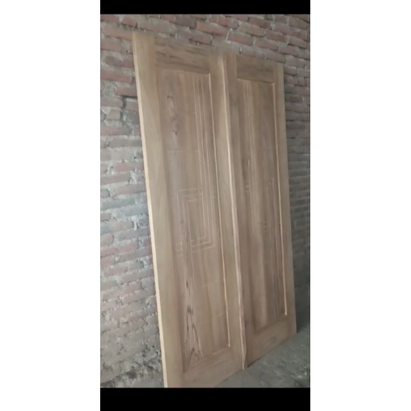 PINTU KUPU TARUNG KAYU JATI