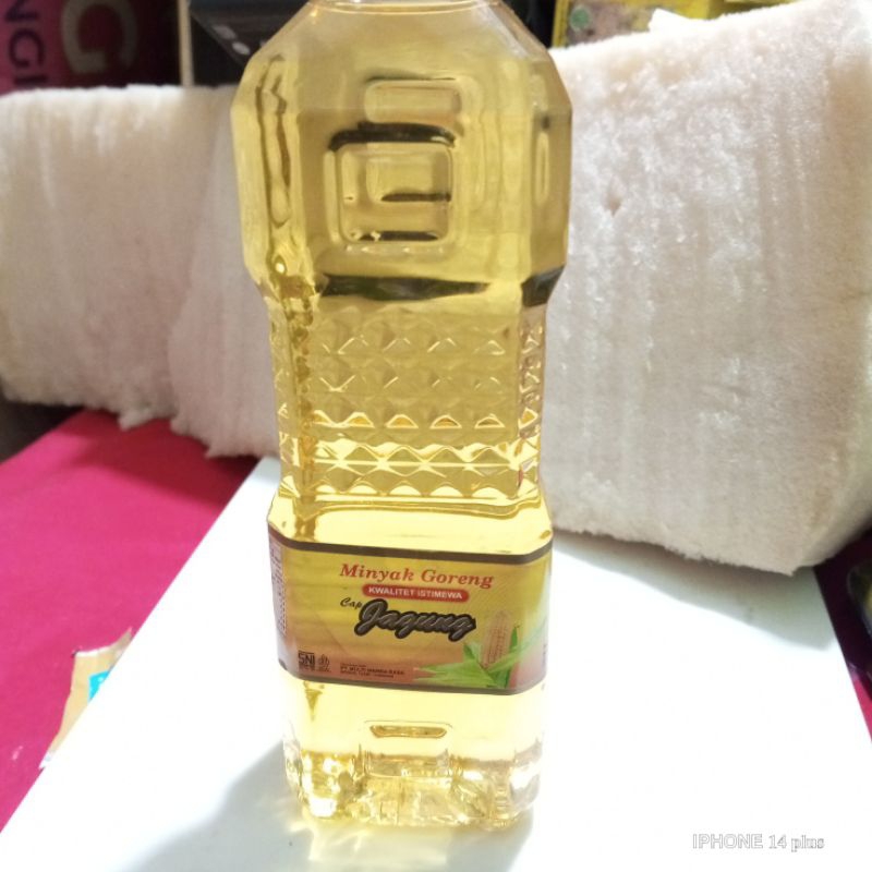 

Minyak goreng cap jagung, kemasan botol 400ml