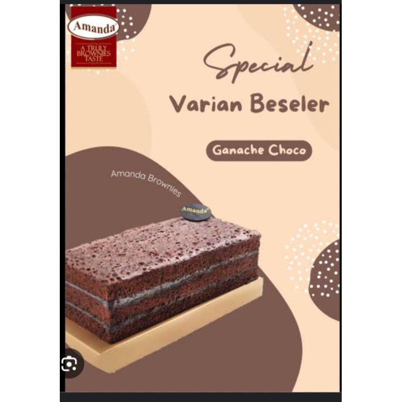 

Amanda ganache choco - PO 1 hari | brownies kukus amanda bandung premium oleoleh kue