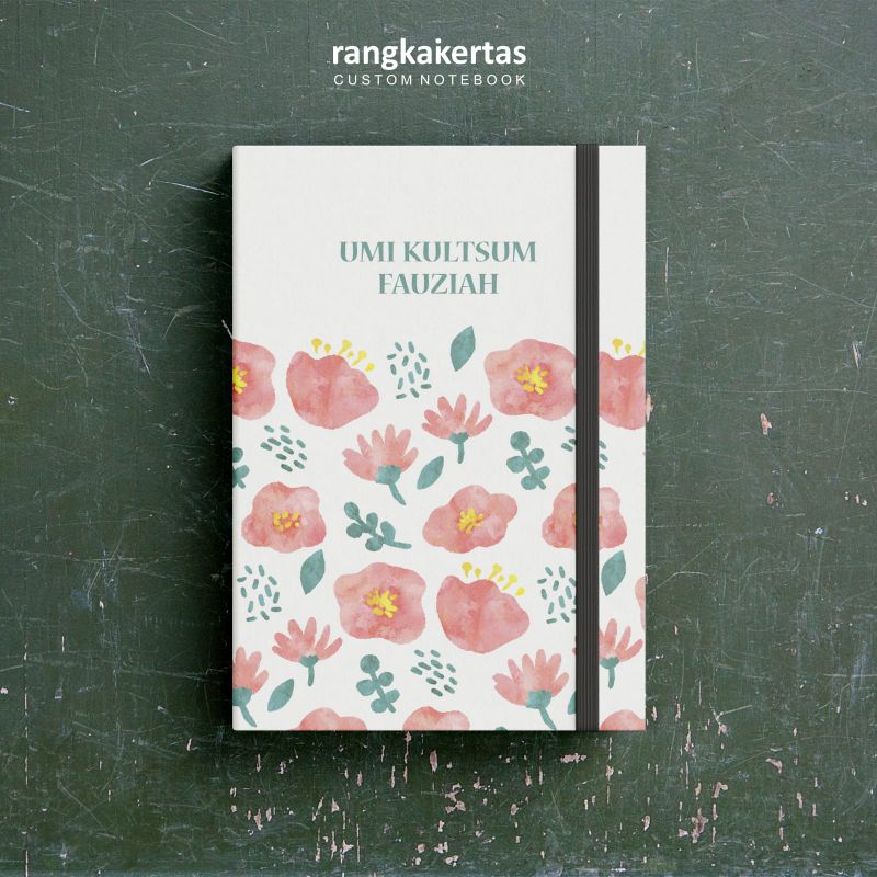 

Notebook Custom Hardcover Ukuran A6 Bookpaper Aesthetic Nama Simpel