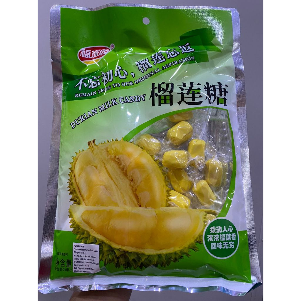 

Fupaiyuan Permen Rasa Durian Dan Susu 200 gr