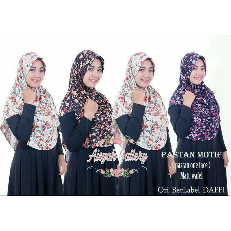 Pasmina Instan Pastan Motif Bunga by DAFFI