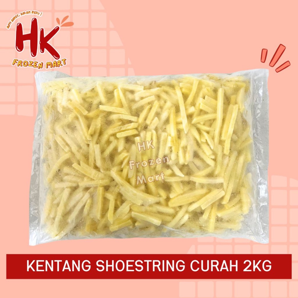 

Kentang Shoestring Curah 2KG | french fries goreng HK FROZEN MART