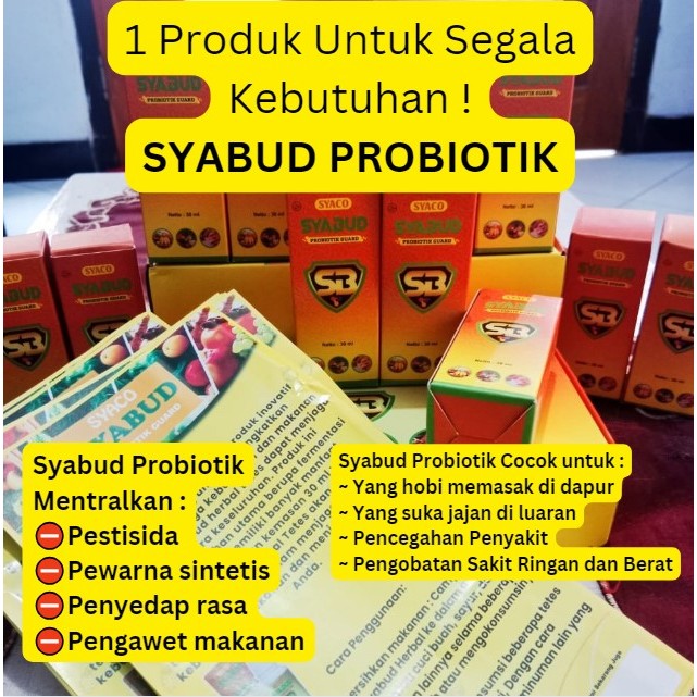 

SYABUD PROBIOTIK + PROPOLIS MENETRALISIR ZAT BERBAHAYA residu kimia bahan makanan Probiotik Alami Mengobati Masalah Lambung Gerd Magh Maag Kronis Infeksi Pencernaan & Penambah Nafsu Makan Asam OBAT SAKIT GIGI BENGKAK SYARAF GUSI BERDARAH