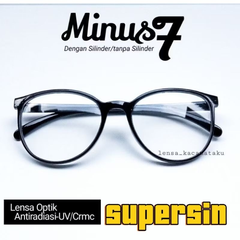 Kacamata Minus 7 6 5 4 3 2 1 Custom Resep Mines dan Silinder Wanita Cylinder Min Kaca Mata Mins