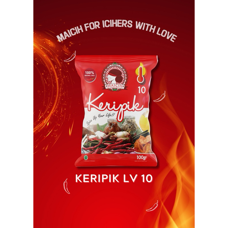 

MAICIH KERIPIK SINGKONG LEVEL 10 100GRAM