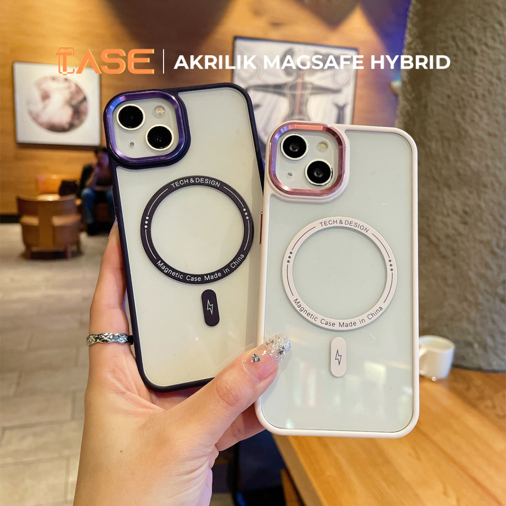 Case Iphone 11 12 13 14 PRO MAX XR Akrilik Magsafe Hybrid 15