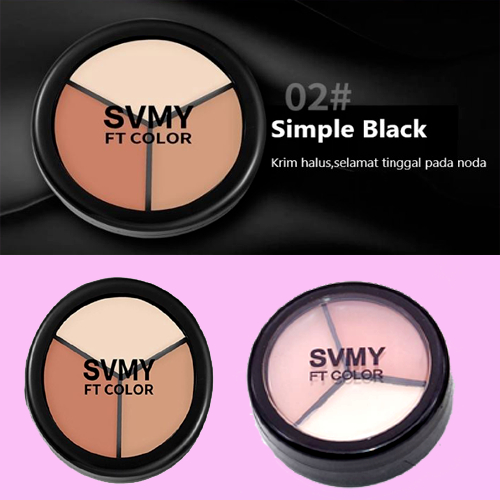CONCEALER PALET TIGA WARNA TRICOLOR CLEAR CONCEALER