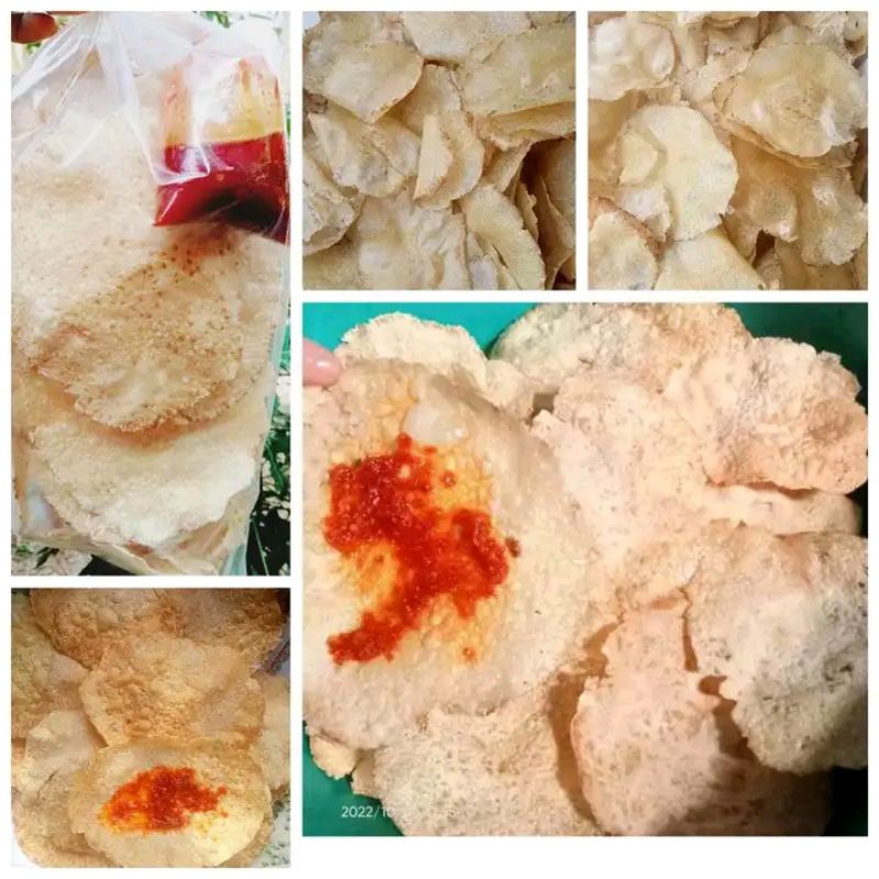 

Kerupuk jengkol goreng+sambal