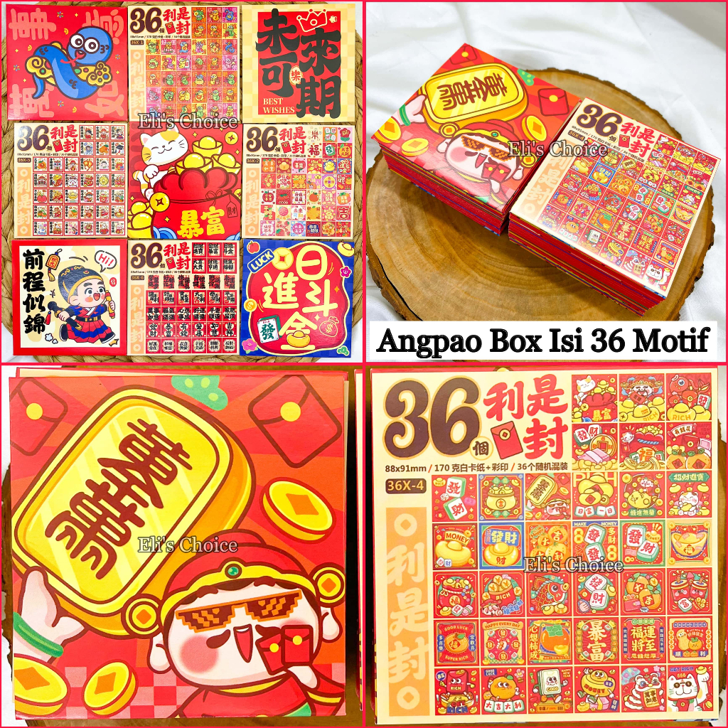 

Angpao Imlek Motif Kartun Lucu Isi 36 Lembar Gambar Unik / Amplop Blind Box Sincia