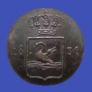 Koin Swan Indie Nederl 1836 langka