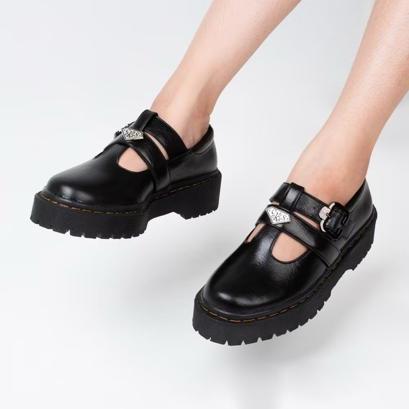 CEKHAS - Sepatu Zudith Black Shoes Leather wanita