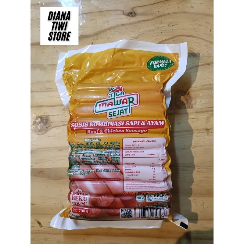

sosis tiga mawar sejati isi 30 biji 700 gram