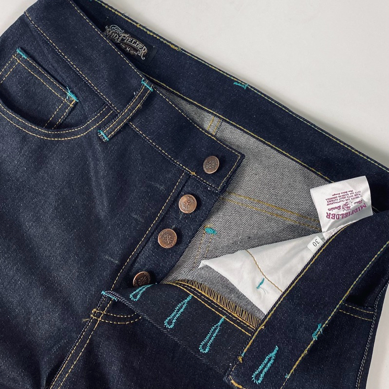 Midfielderdenim - jeans 16oz blue new version nagomi sanforized