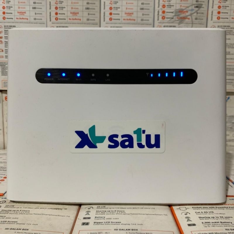 Home Router 4G LTE XLsatu WiFi HKM-B001 UNLOCK All Operator 4G LTE Band 1'3'8'40 Unit & Adaptor