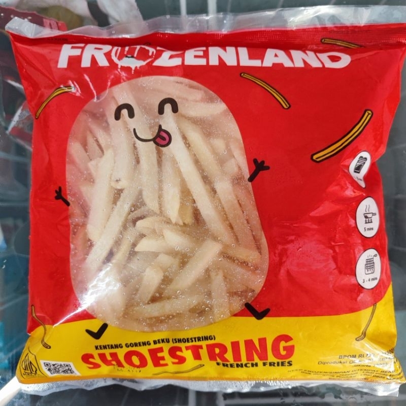 

Frozenland Shoestring French Fries Kentang Goreng Beku 500g