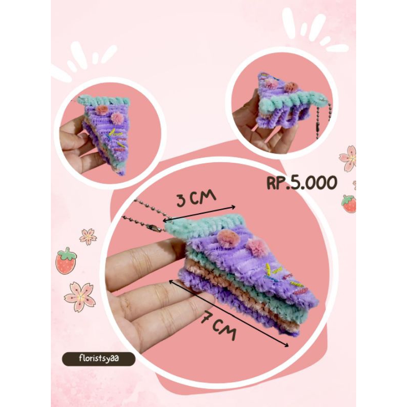 gantungan kunci kawat bulu gantungan tas gantungan tas lucu