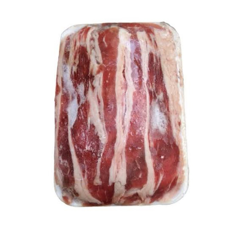 Beef belly slice frozen 500gr