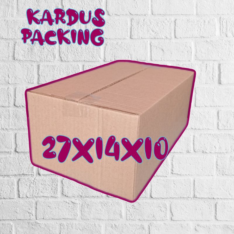 

kardus packing UK 27x14x10 kardus kecil kardus besar