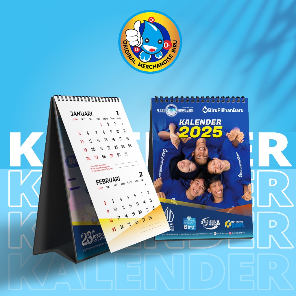 

Kalender 2025 #BiruPilihanBaru - Original Merchandise Biru
