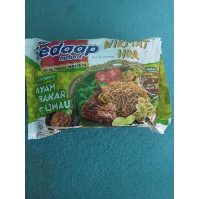 

mie goreng sedaap ayam bakar limau