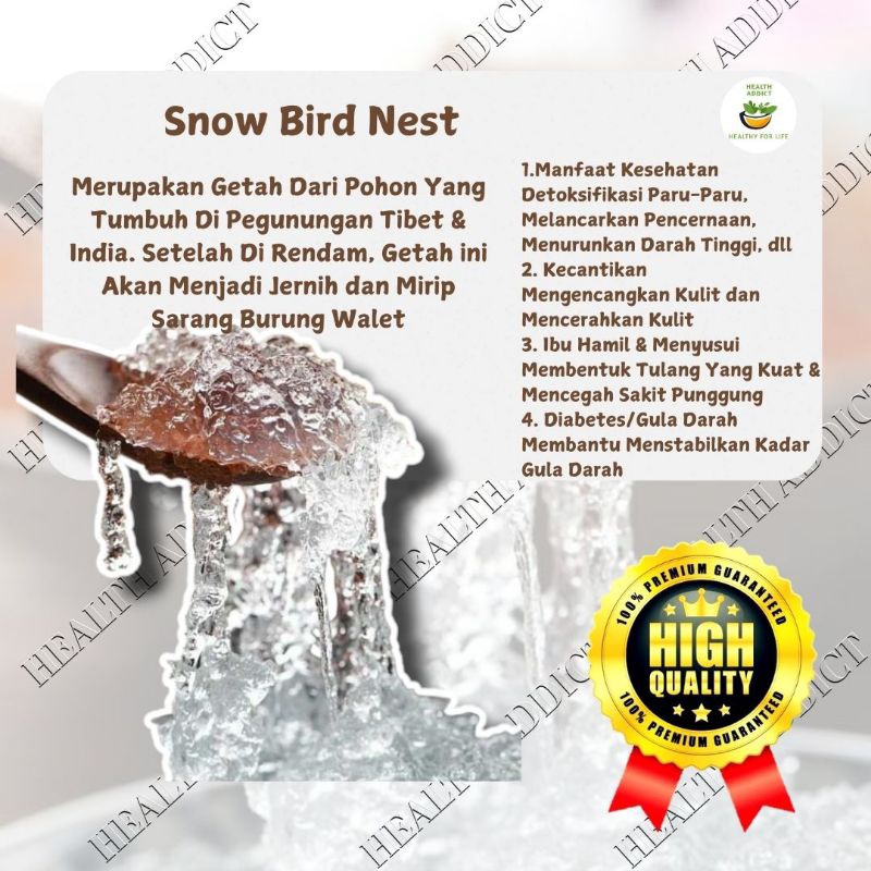 

Termurah!!! Snow Bird Nest 50 Gram